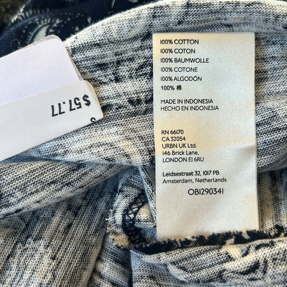 NWT We The Free Women's Size M Blue Hey Girl Bandana Tank Top 100% Cotton - Picture 9 of 9